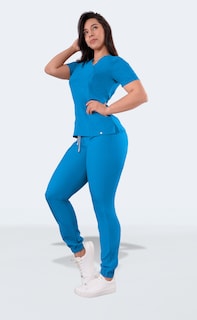 Foto 6 | Uniforme Médico Quirúrgico Sea Brazil Antifluido Azul para Mujer