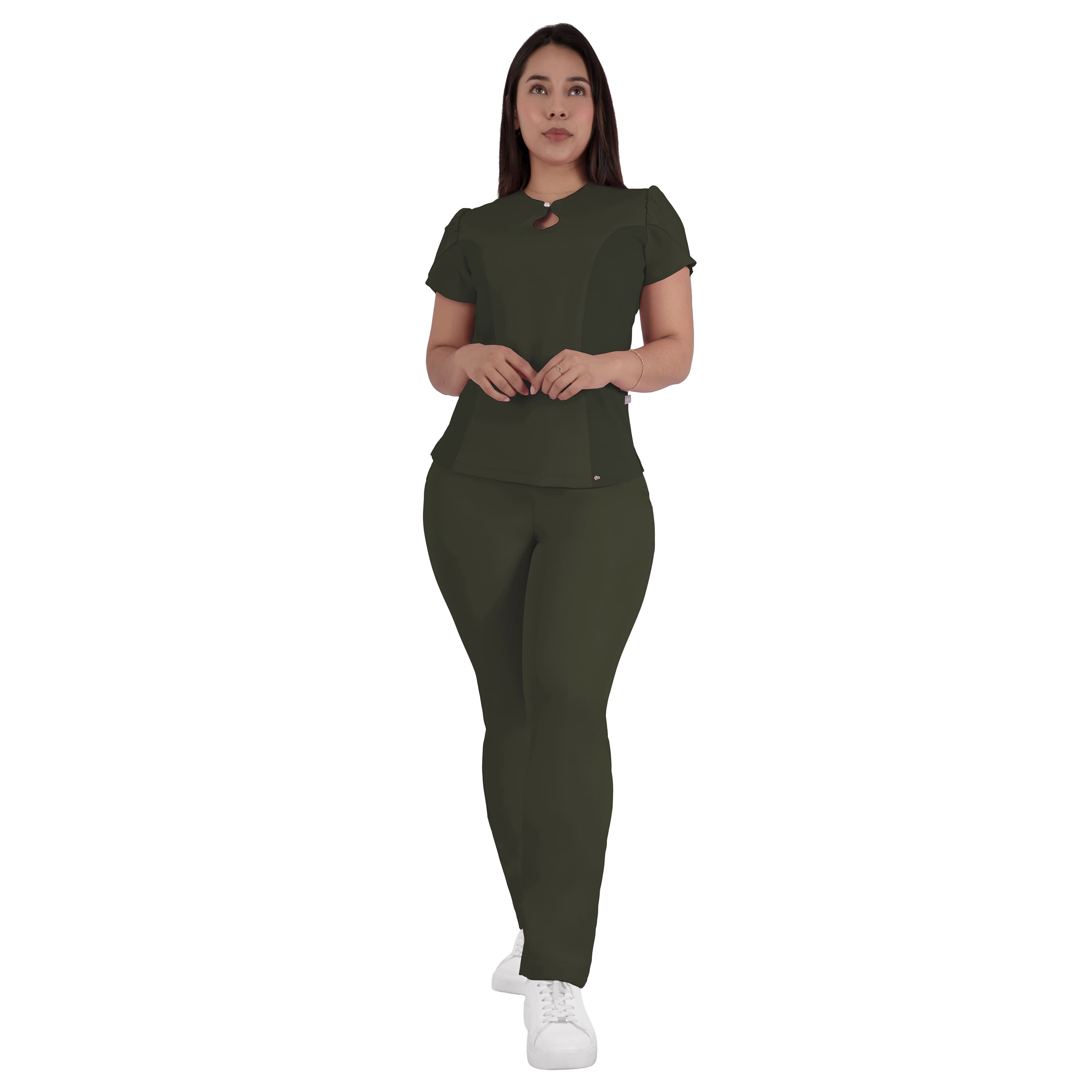 Foto 2 pulgar | Conjunto Quirúrgico Sea Brazil Antifluido Verde Olivo para Mujer