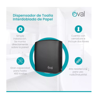Foto 2 | Dispensador de Toallas Oval color Negro