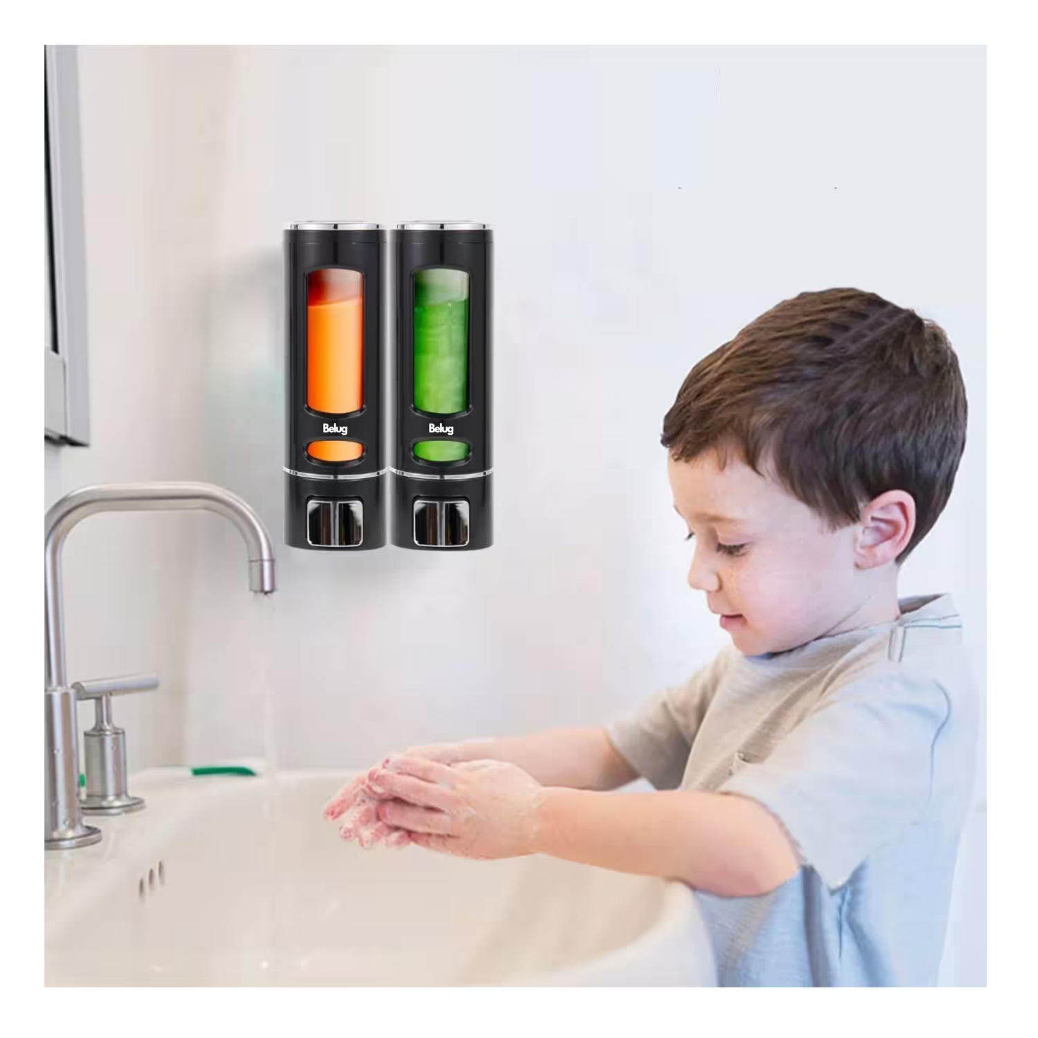 Foto 4 pulgar | Líquido Despachador De Jabón 400 Ml 2 Pzs Belug, Negro
