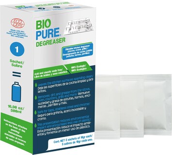 Foto 3 | Biopure - Sachets Solubles De Desengrasante Para Cocina - Elimina La Suciedad Y Grasa De Estufas, Hornos Y Parrillas