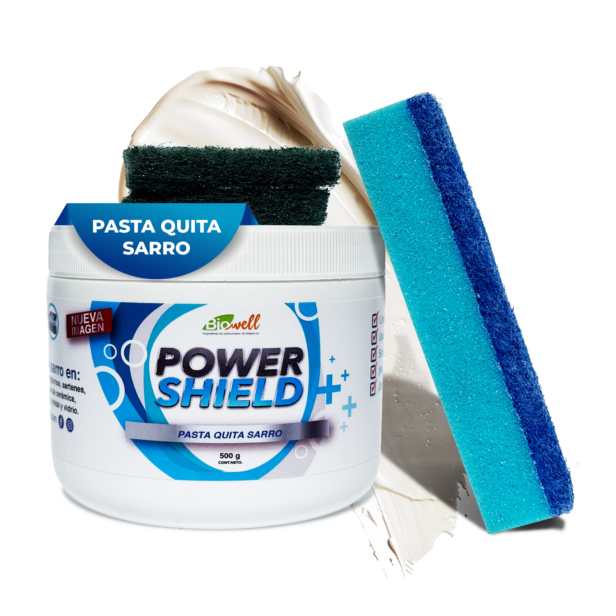 Foto 2 pulgar | Limpiador Quifex Power Shield Desencrustante de Cochambre y Quita Sarro  500gr