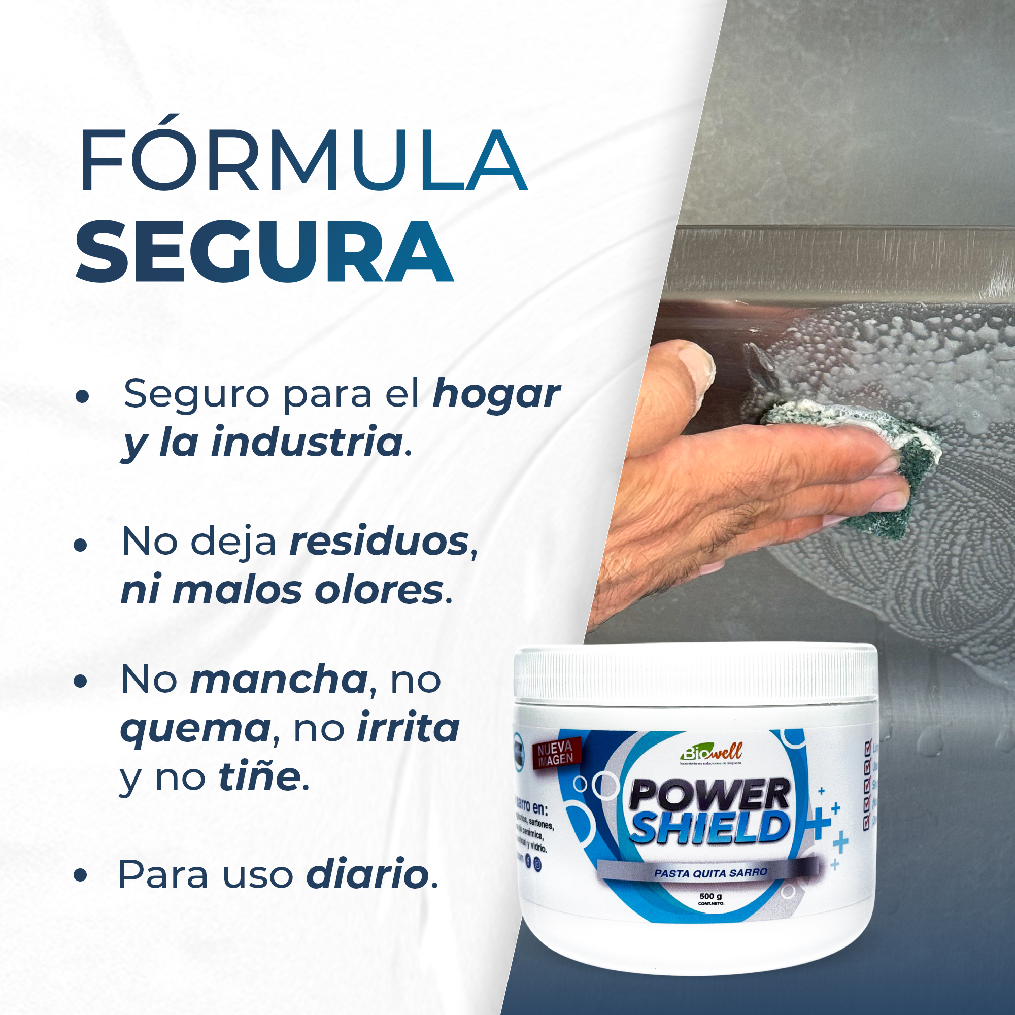 Foto 5 | Limpiador Quifex Power Shield Desencrustante de Cochambre y Quita Sarro  500gr