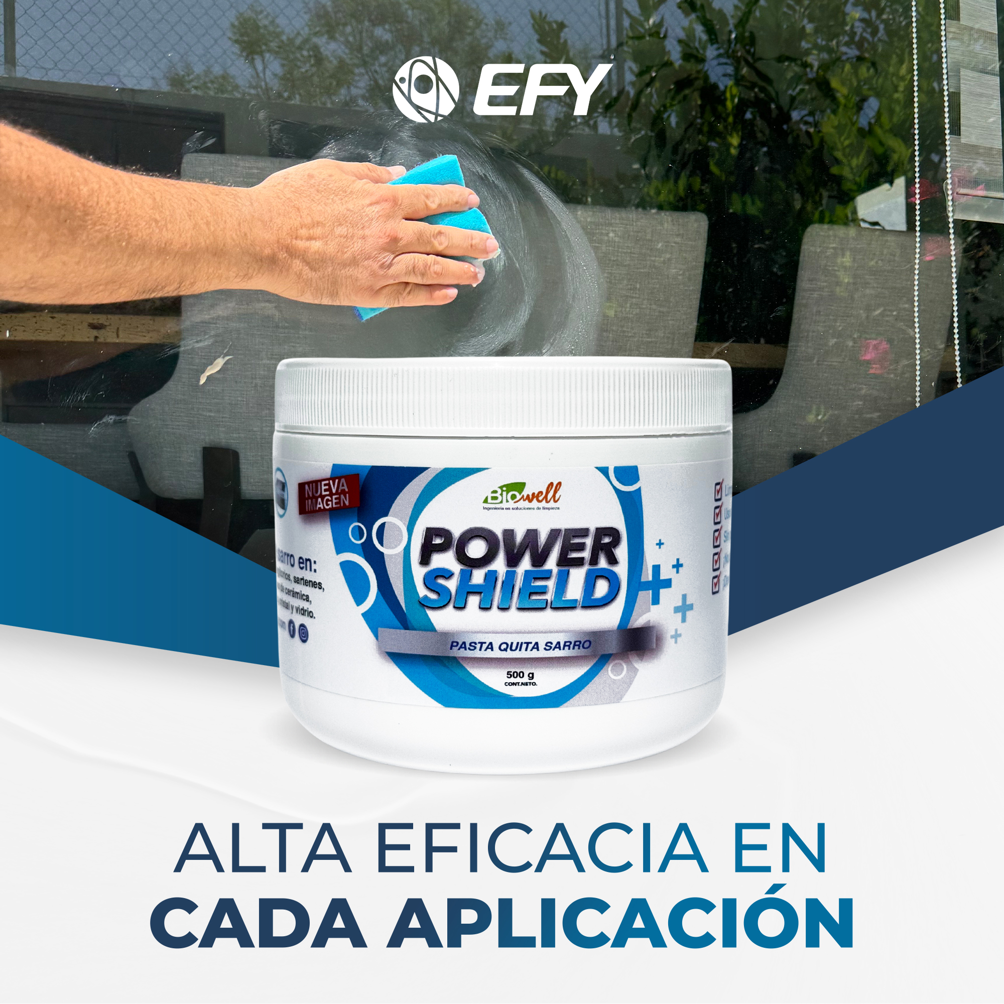 Foto 7 | Limpiador Quifex Power Shield Desencrustante de Cochambre y Quita Sarro  500gr