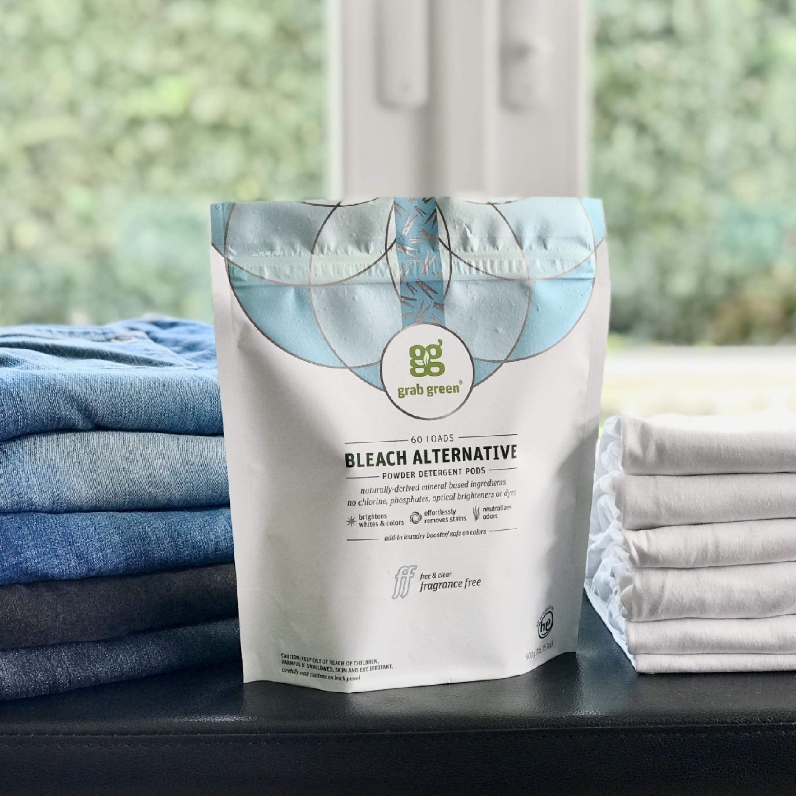 Foto 5 | Cápsulas Alternativas A La Lejía Para Lavar Ropa Grab Green, 60 Unidades - Venta Internacional.