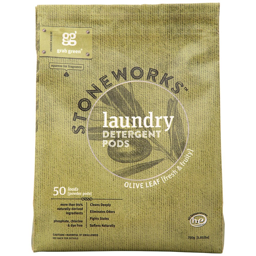 Foto 1 | Detergente En Cápsulas Grab Green Stoneworks Olive Leaf, 50 Unidades - Venta Internacional.