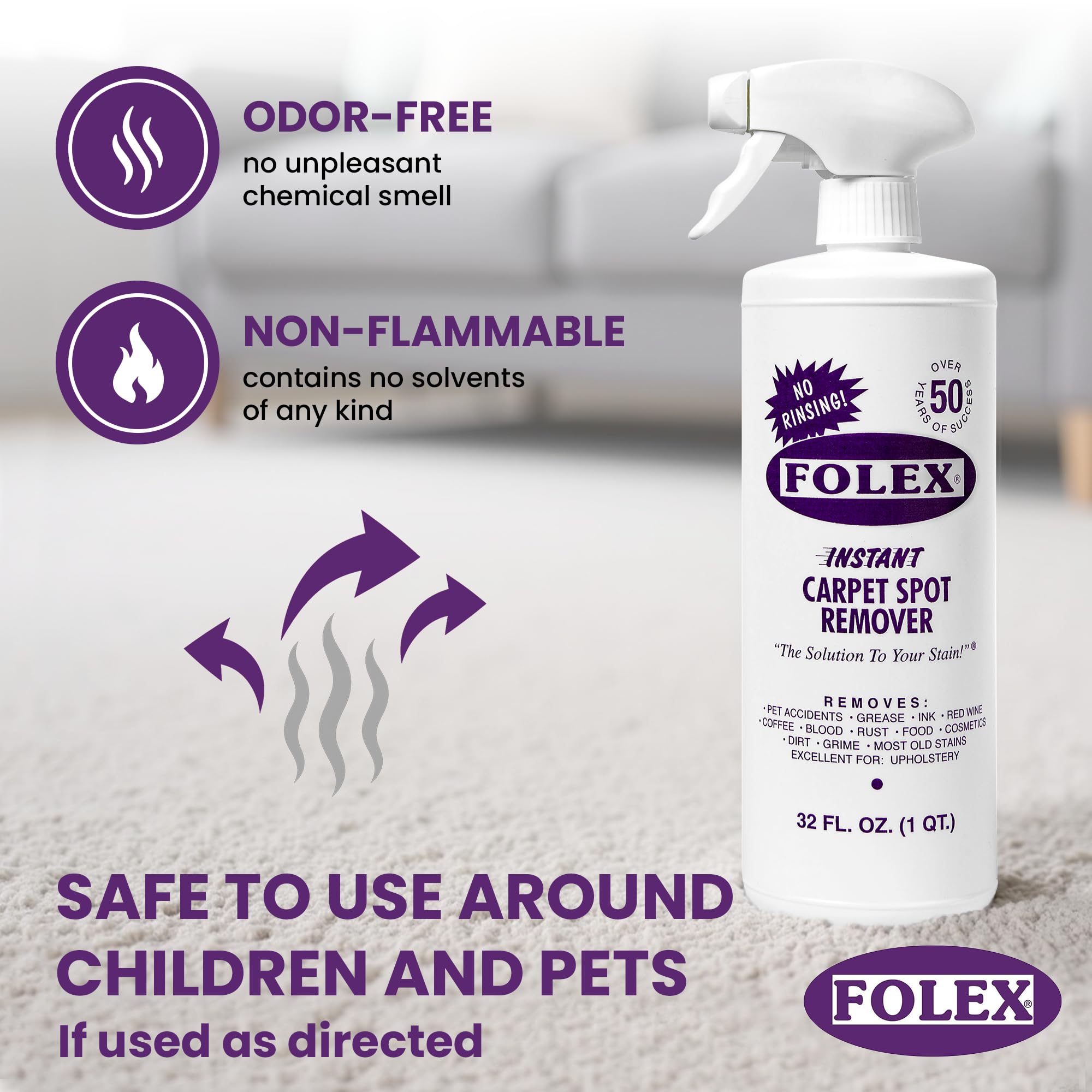 Foto 4 pulgar | Quitamanchas Para Alfombras Folex Instant  946 Ml  Paquete De 3 - Venta Internacional.