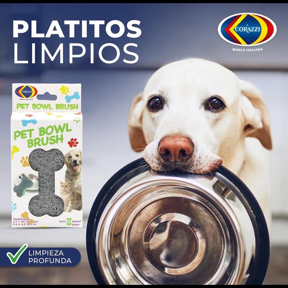 Foto 4 pulgar | Fibra Esponja Pet Bowl Corazzi Edición Mascotas 12 Paquetes
