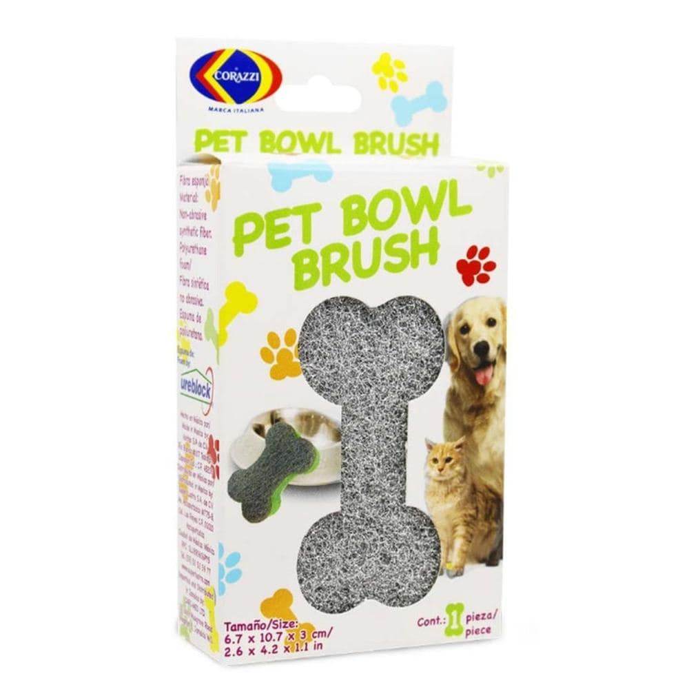 Fibra Esponja Pet Bowl Hueso Corazzi Mascotas 12 Paquetes $399