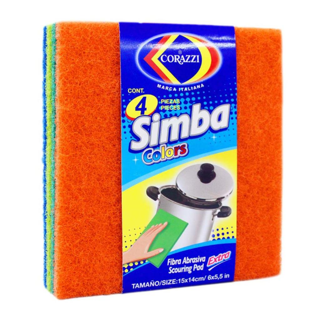 Foto 2 pulgar | Fibra Simba Colores Corazzi Abrasiva 15 x 14 cm 24 Paquetes