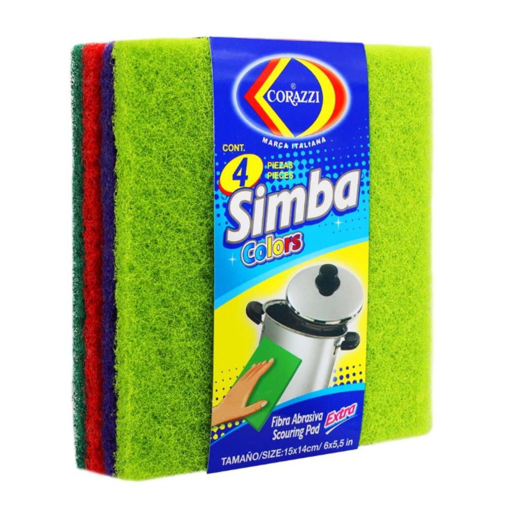 Foto 3 pulgar | Fibra Simba Colores Corazzi Abrasiva 15 x 14 cm 24 Paquetes