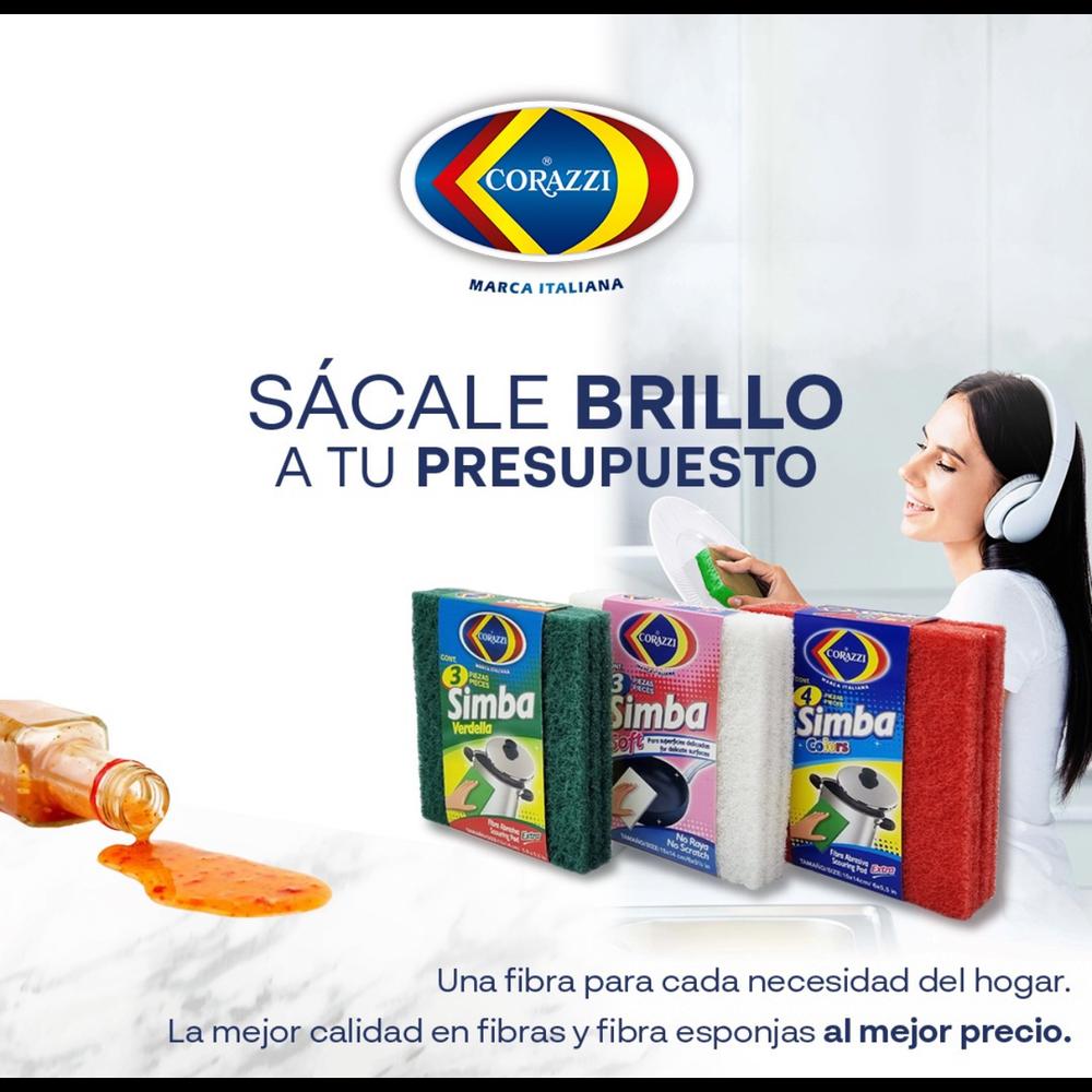 Foto 3 pulgar | Fibra Simba Corazzi Suave No Raya 24 Paquetes