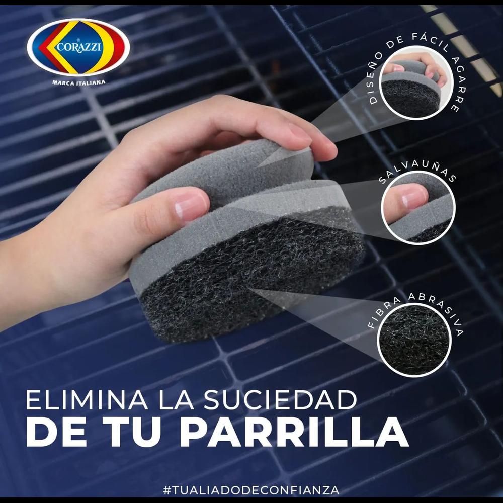 Foto 5 | Fibra Esponja Limpia Parrillas Corazzi 6 Piezas