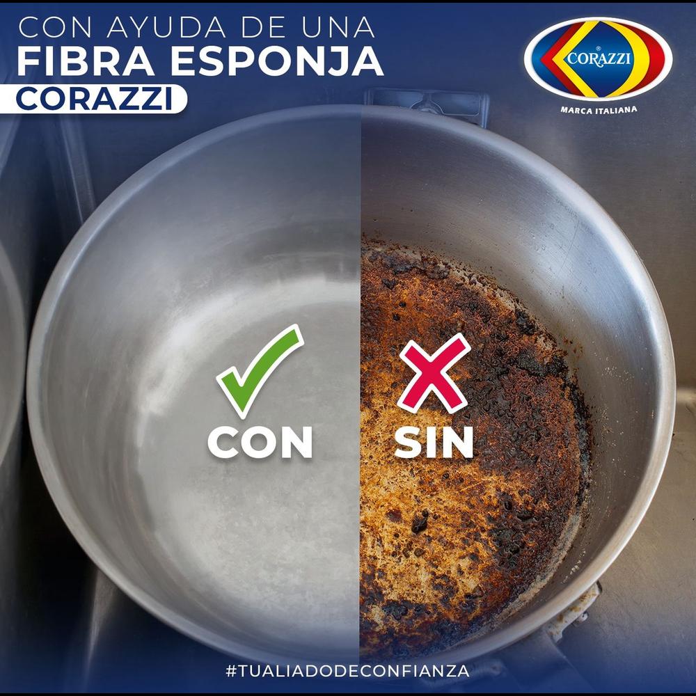 Foto 3 | Fibra Esponja Lindo Rosa Corazzi Económica No Raya