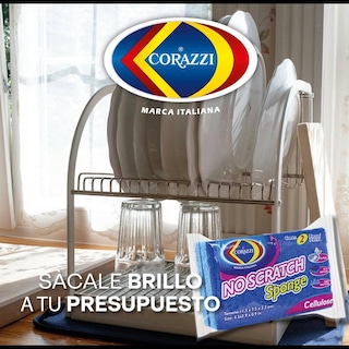 Foto 2 | Fibras Esponja Celulosa Corazzi Rosa 12 Paquetes