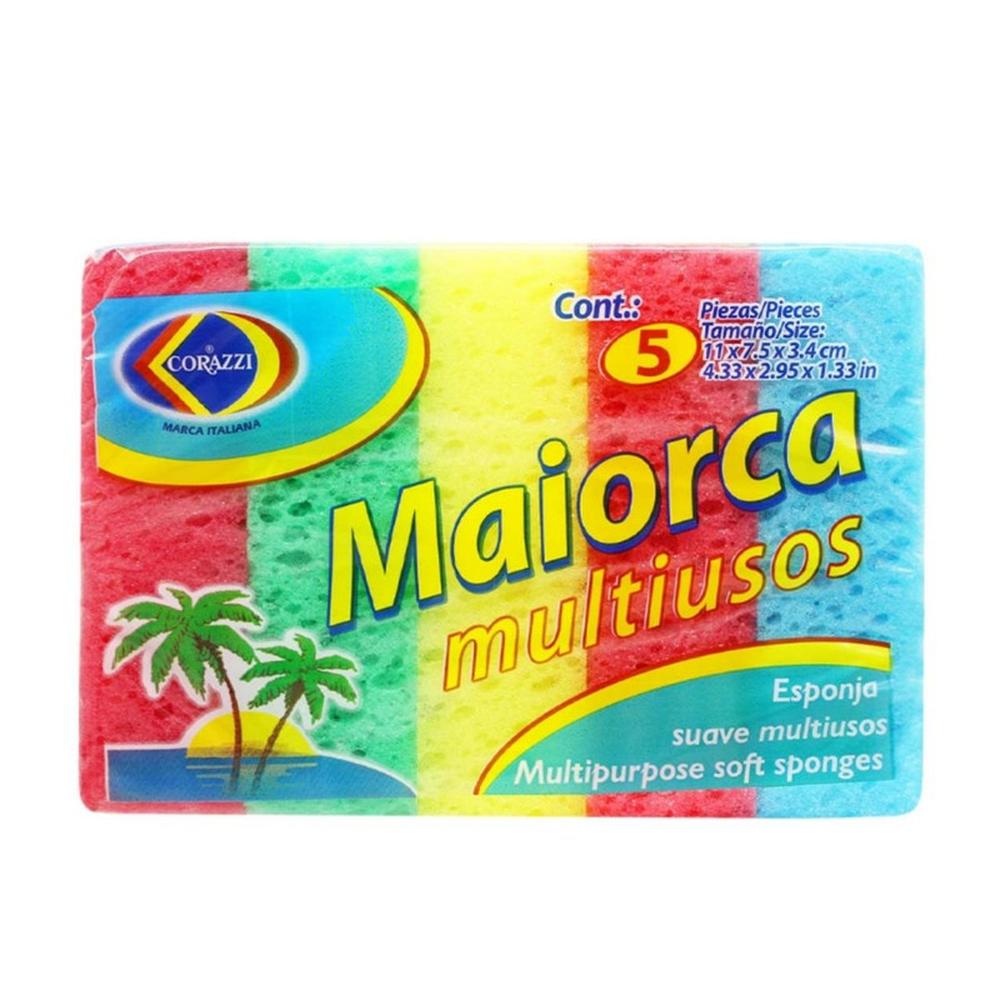 Foto 2 pulgar | Esponja Maiorca Corazzi Suave Multiusos 24 Paquetes
