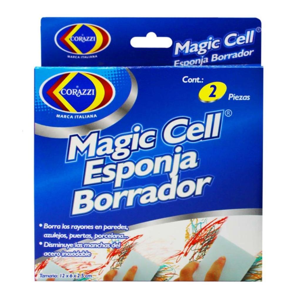 Foto 2 pulgar | Esponja Borrador Magic Cell Corazzi 8 Paquetes