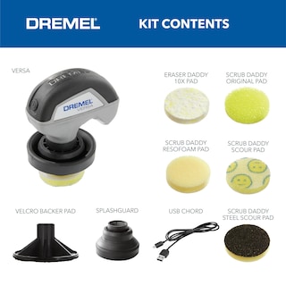 Foto 2 | Kit de Fregado Eléctrico Dremel Versa PC10-07 con 5 Almohadillas Scrub Daddy - Venta Internacional