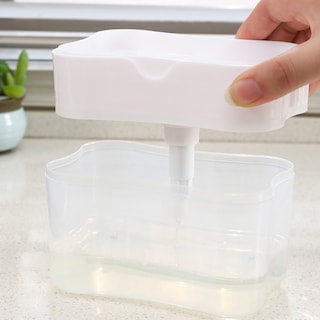 Foto 2 | Caja Con Soporte Para Bomba De Jabón, Encimera De Cocina, Color Blanco - Venta Internacional.