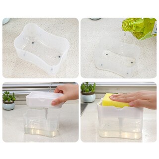 Foto 3 | Caja Con Soporte Para Bomba De Jabón, Encimera De Cocina, Color Blanco - Venta Internacional.