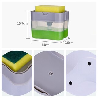Foto 5 | Caja Con Soporte Para Bomba De Jabón, Encimera De Cocina, Color Blanco - Venta Internacional.