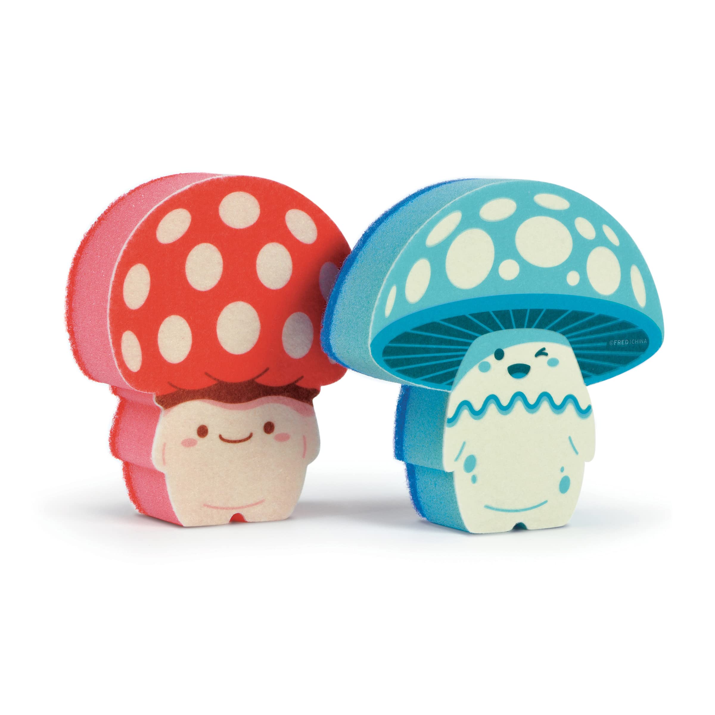 Foto 1 | Esponjas De Cocina Originales Fred Fun Guys Con Forma De Hongos, Juego De 2 - Venta Internacional.