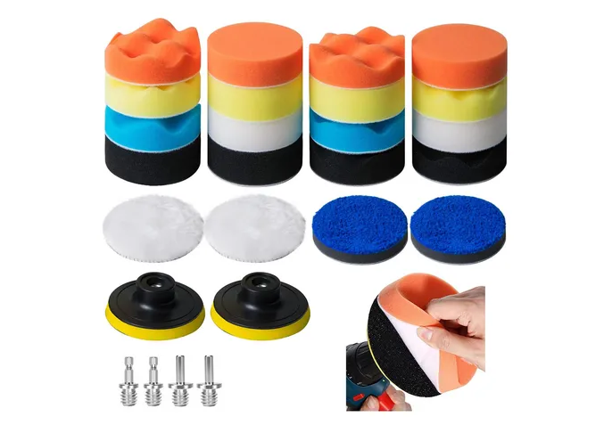 Foto 2 pulgar | Xtellar Kit De Esponjas Premium Para Pulir Carros Con Ventosas De Lujo, 26 Piezas