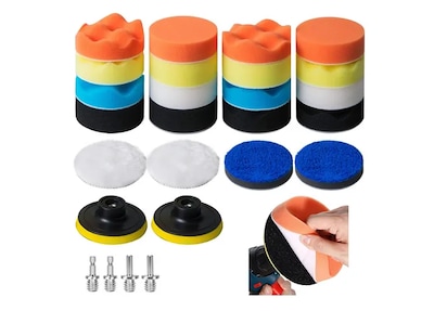 Foto 1 | Xtellar Kit De Esponjas Premium Para Pulir Carros Con Ventosas De Lujo, 26 Piezas