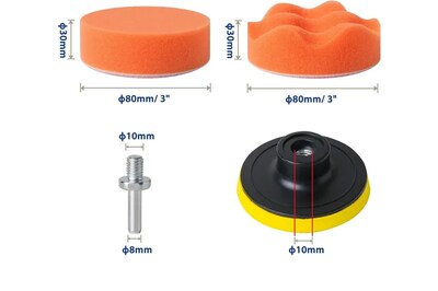 Foto 2 | Xtellar Kit De Esponjas Premium Para Pulir Carros Con Ventosas De Lujo, 26 Piezas