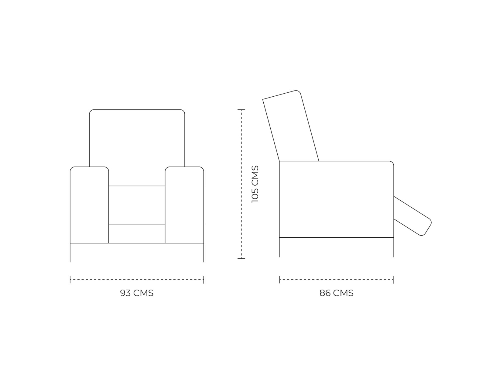 Foto 8 | Sillón Reclinable Eléctrico Cosmobel Ixia color Café De Tela