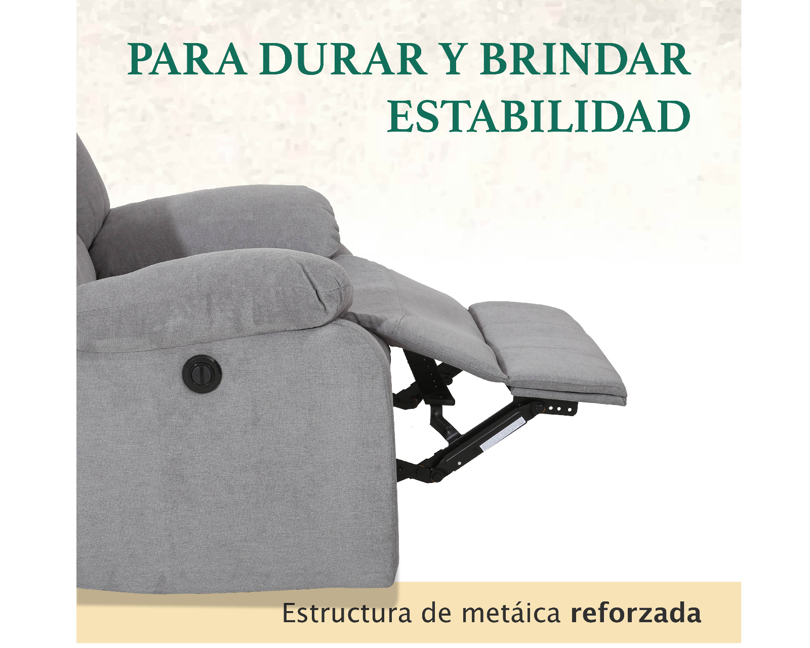 Foto 5 pulgar | Sillón Reclinable Eléctrico Cosmobel Milán color Gris de Tela