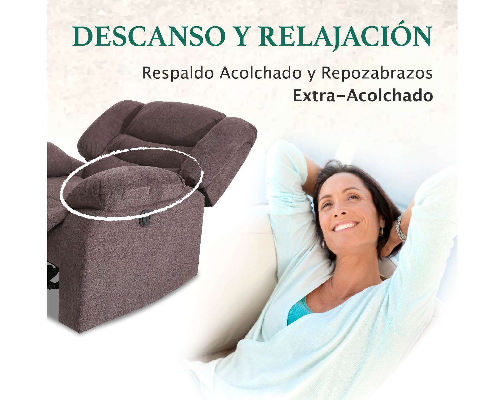 Foto 3 pulgar | Sillón Reclinable Cosmobel Milán color Café