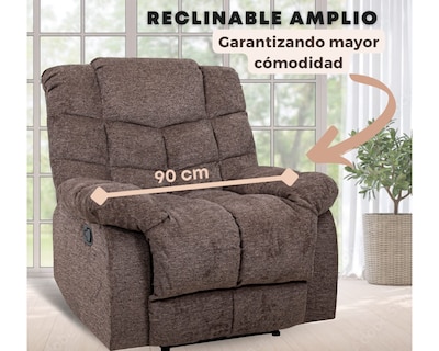 Foto 4 | Sillón Reclinable Cosmobel Ethan color Taupe