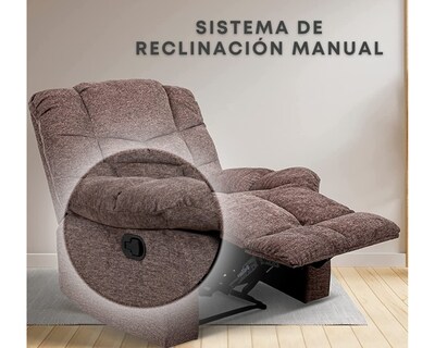 Foto 5 | Sillón Reclinable Cosmobel Ethan color Taupe