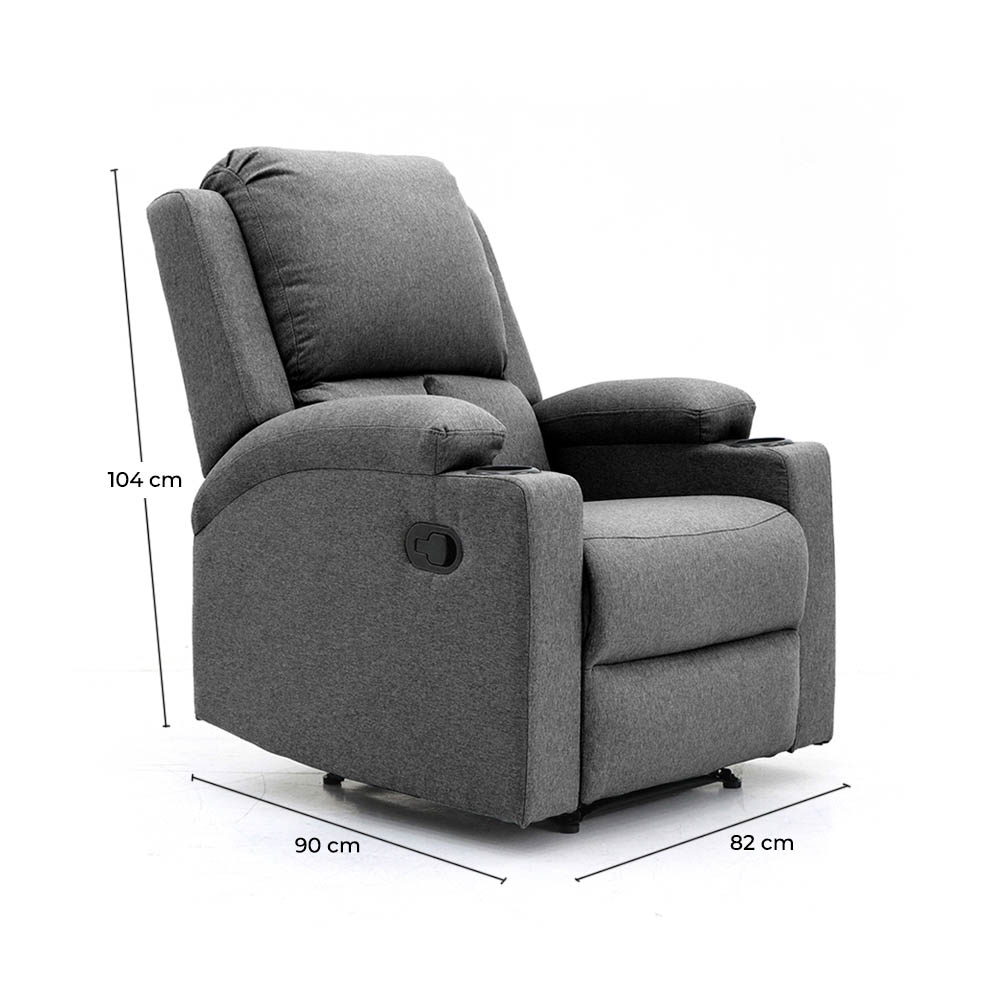 Foto 4 | Sillón Vanlig Toscano Reclinable color Gris