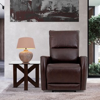 Foto 2 | Sillón Reclinable Eléctrico de Piel Cosmobel Jermell Marrón