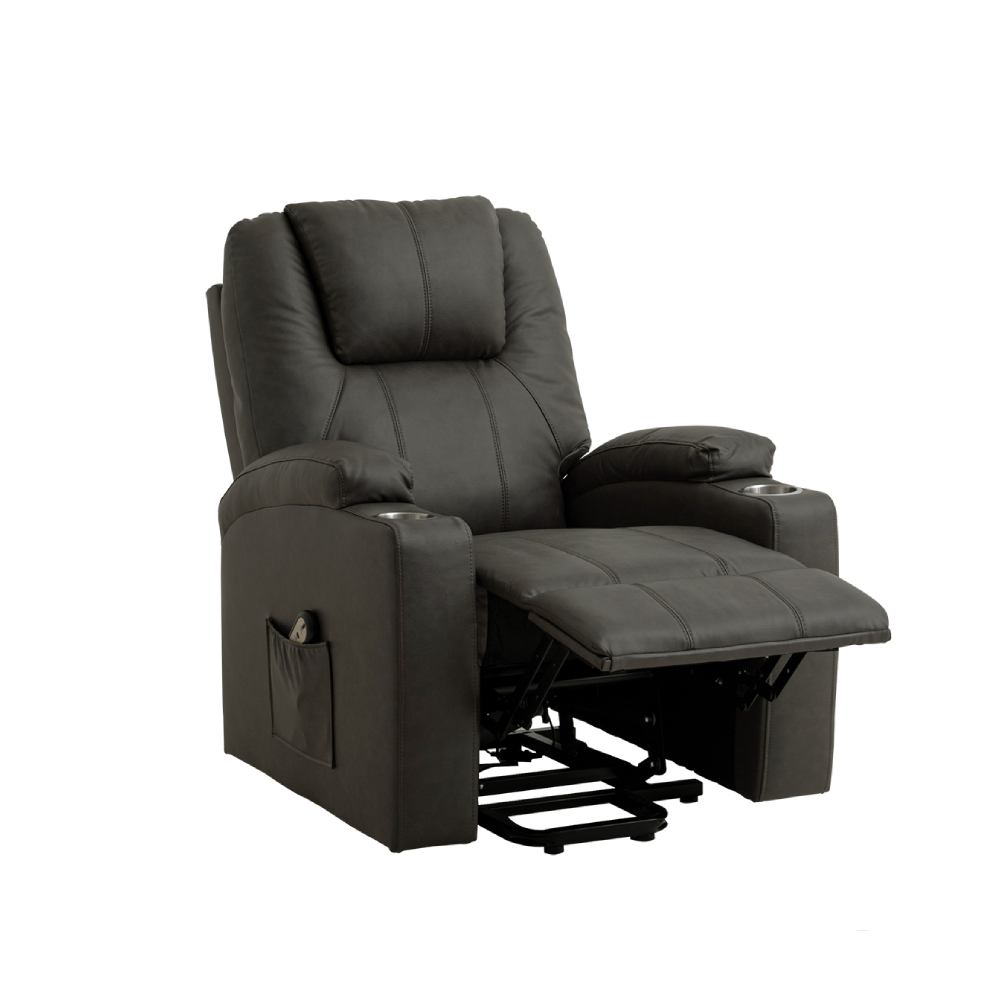 Foto 3 | Sillón Reclinable Eléctrico Cosmobel Phoenix Gris con Elevador