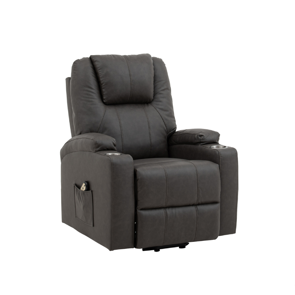 Foto 5 pulgar | Sillón Reclinable Eléctrico Cosmobel Phoenix Gris con Elevador