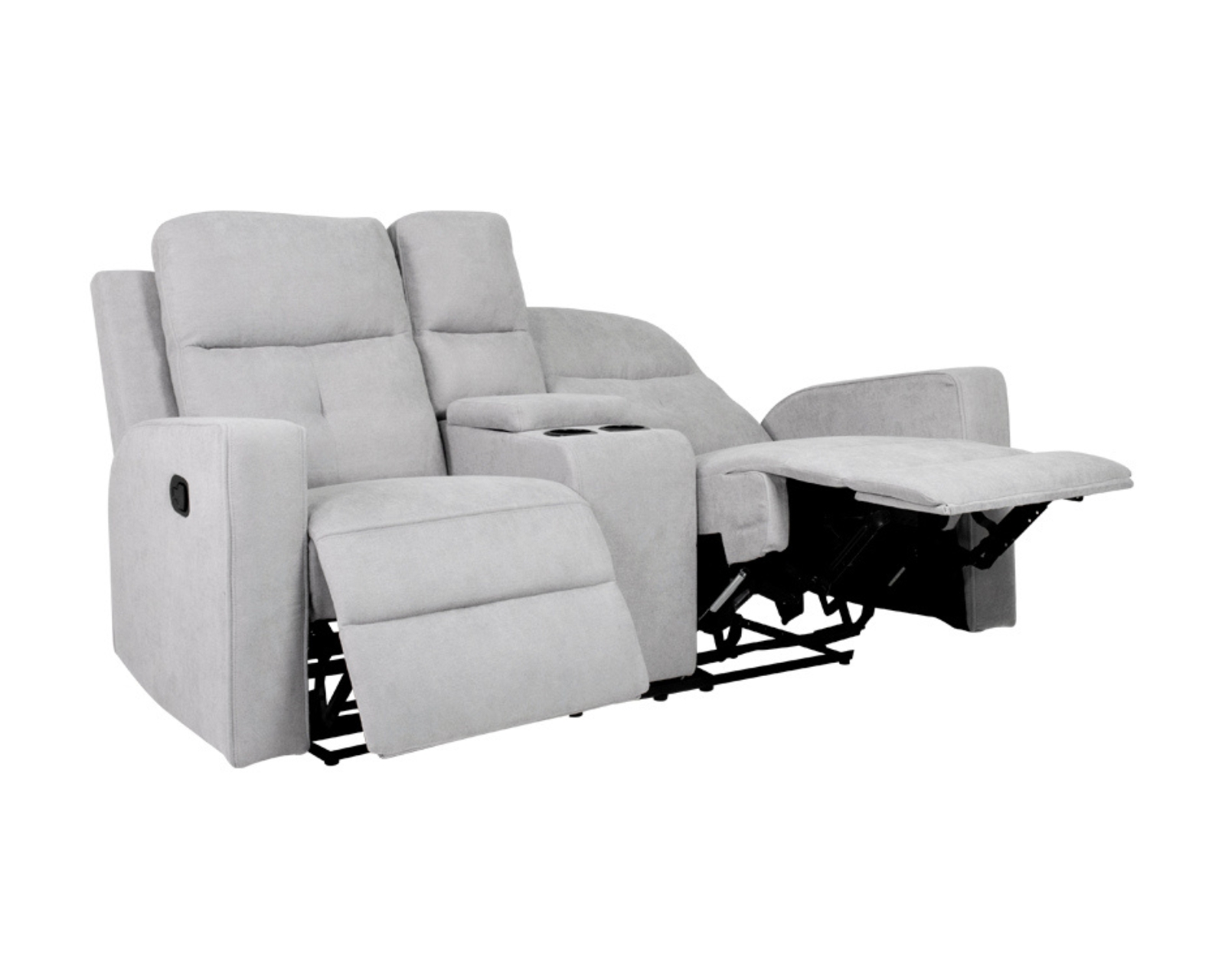Love Seat Reclinable Easy Living Moon Gris Claro