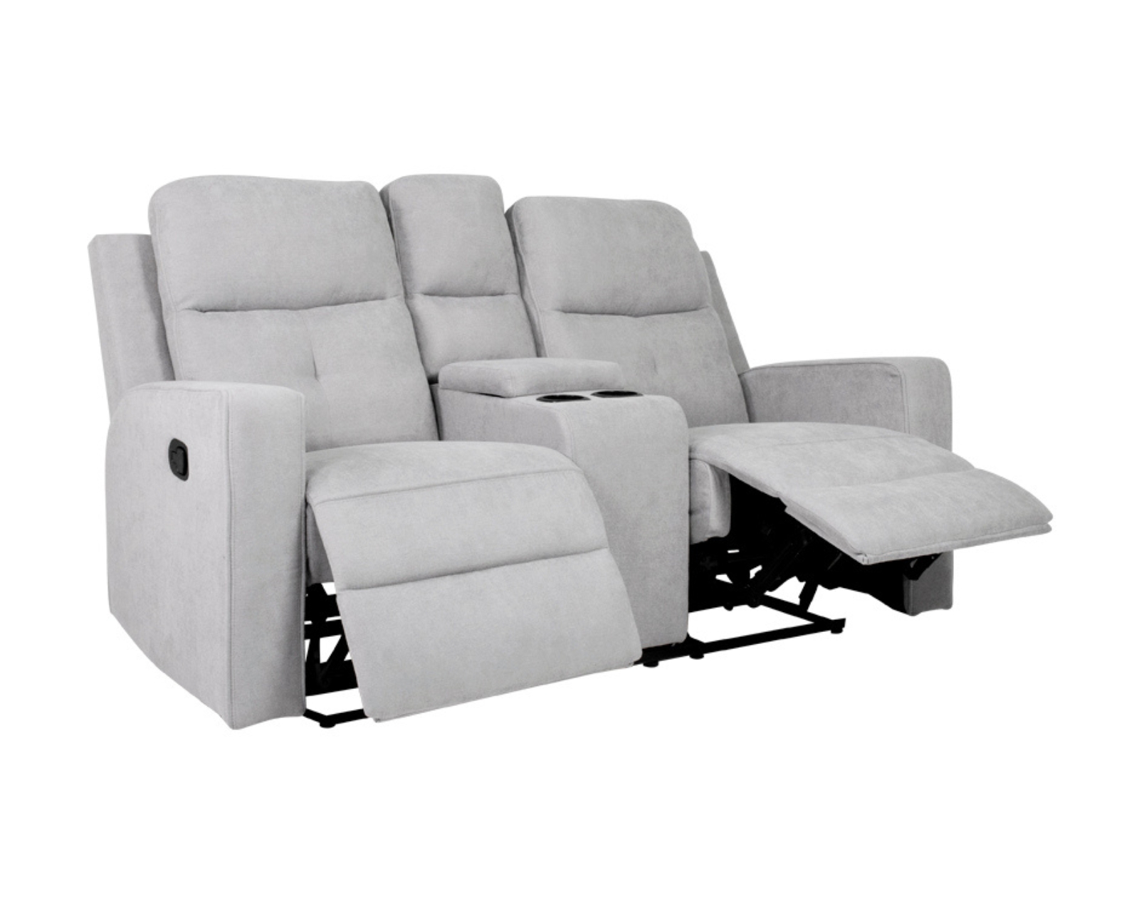 Foto 3 pulgar | Love Seat Reclinable Easy Living Moon Gris Claro