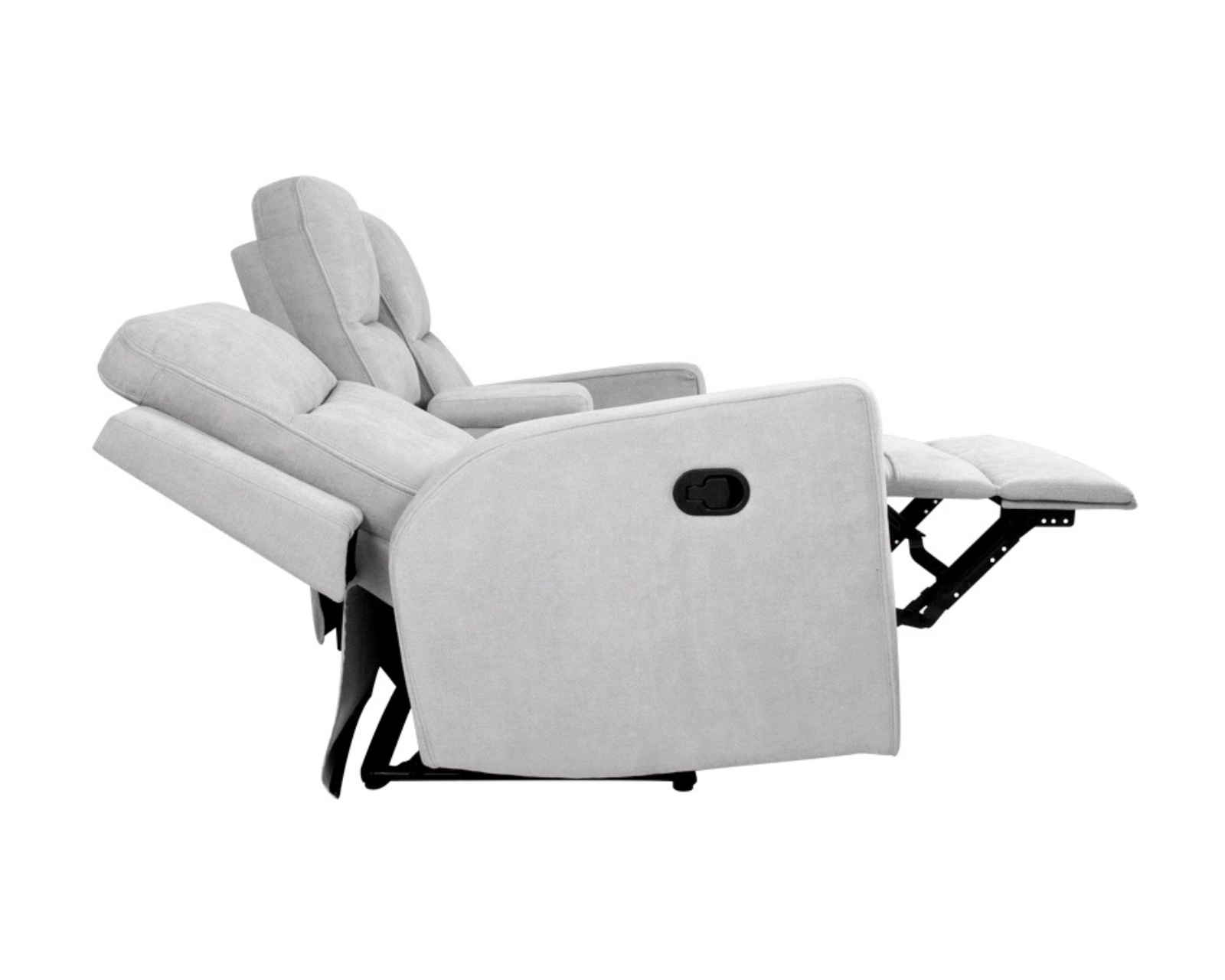 Foto 7 pulgar | Love Seat Reclinable Easy Living Moon Gris Claro