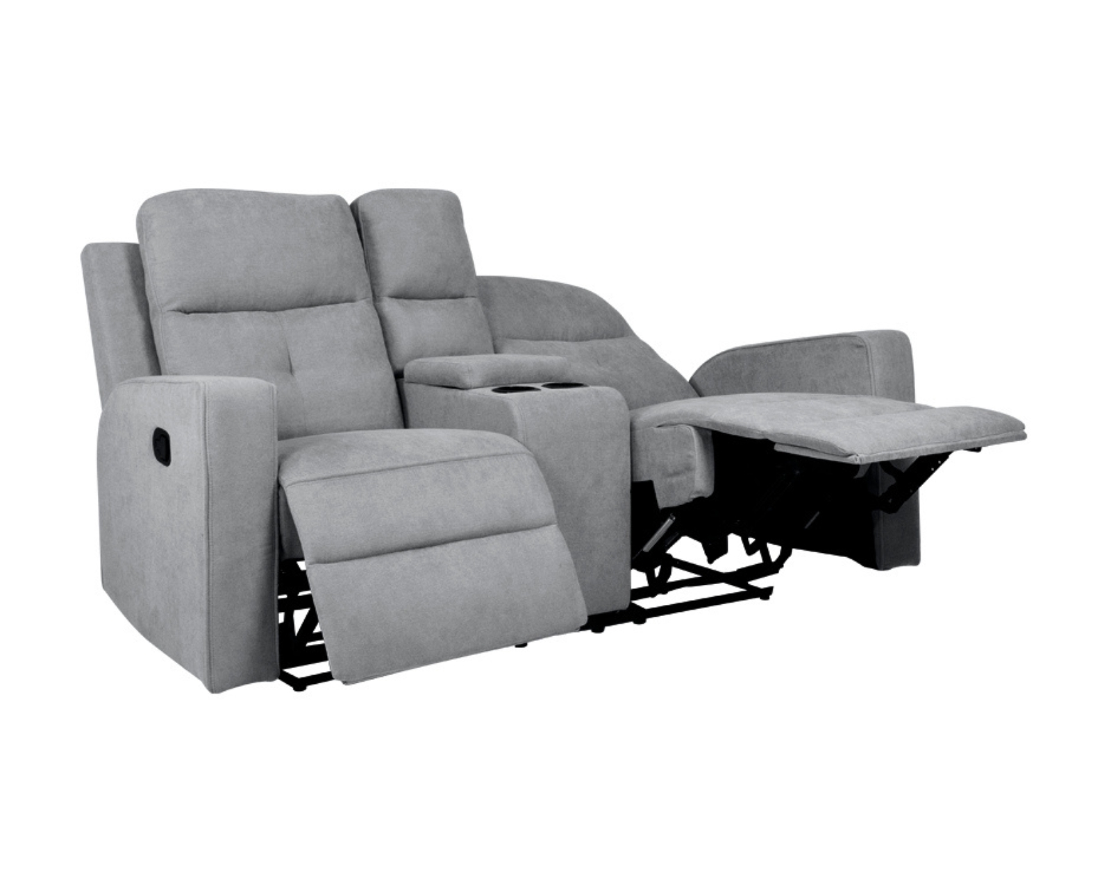 Love Seat Reclinable Easy Living Moon Gris Oxford