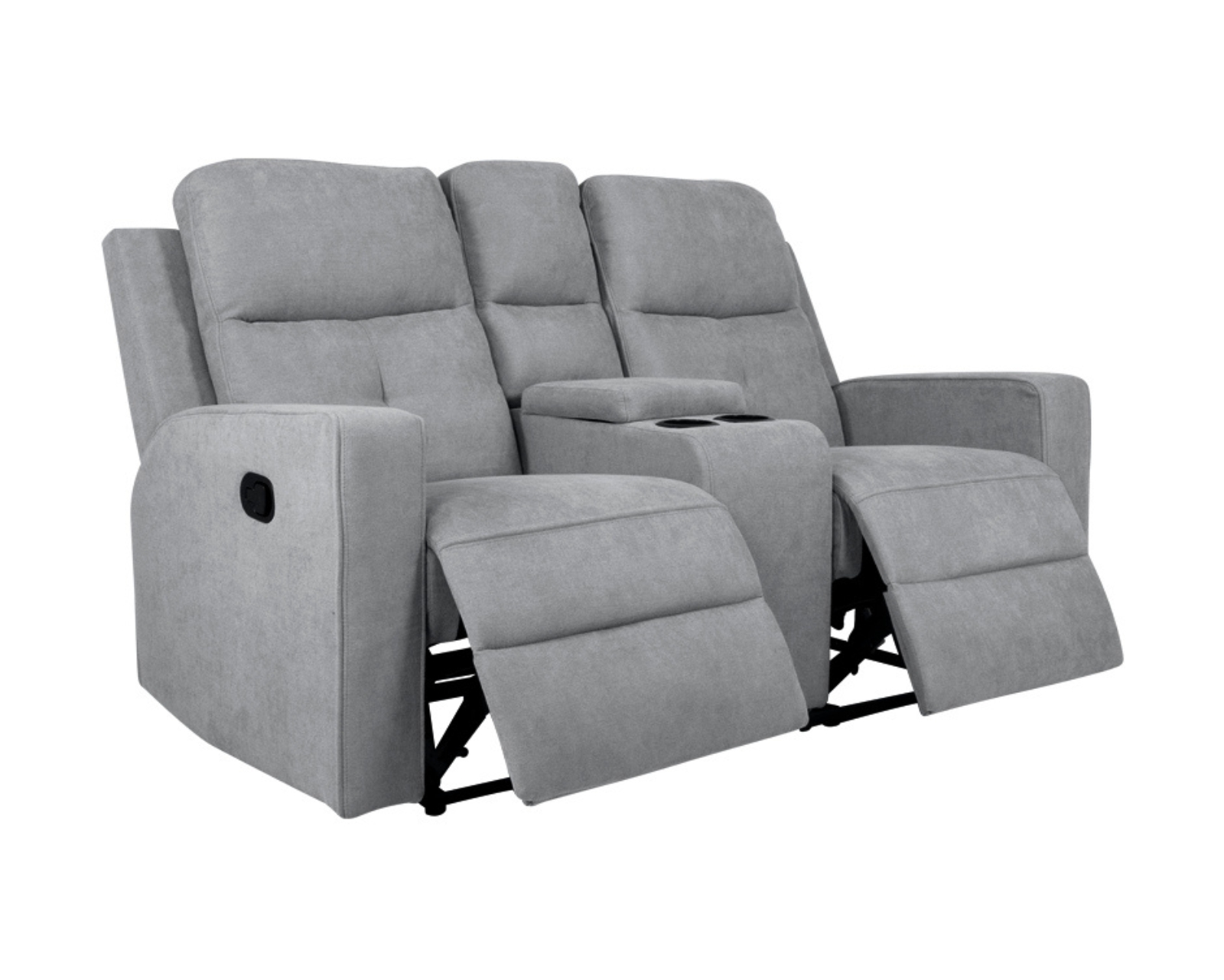 Foto 3 pulgar | Love Seat Reclinable Easy Living Moon Gris Oxford