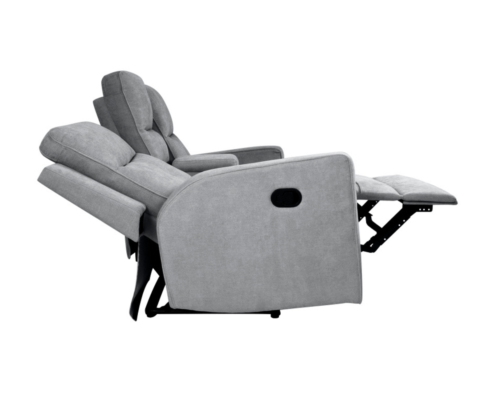 Foto 6 pulgar | Love Seat Reclinable Easy Living Moon Gris Oxford