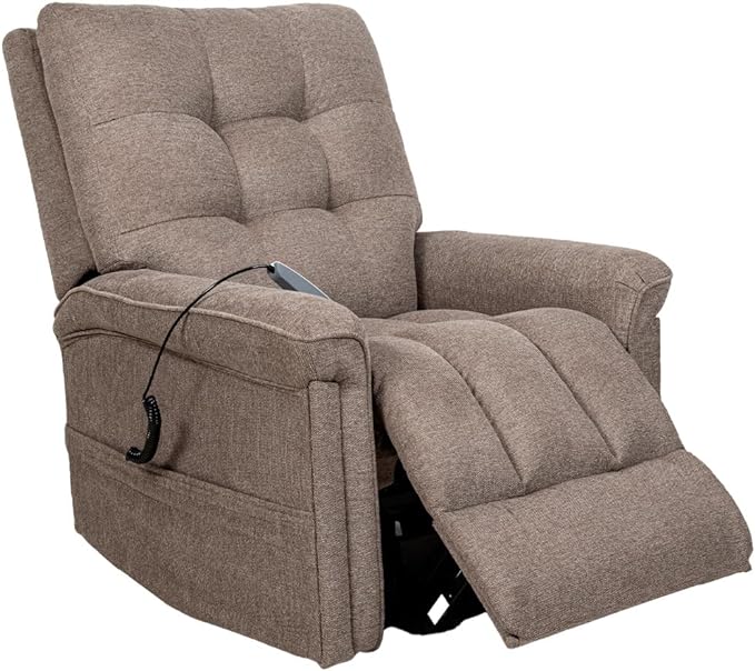 Foto 2 pulgar | Sillon Reclinable Electrico con Elevador Cosmobel Acantha Café