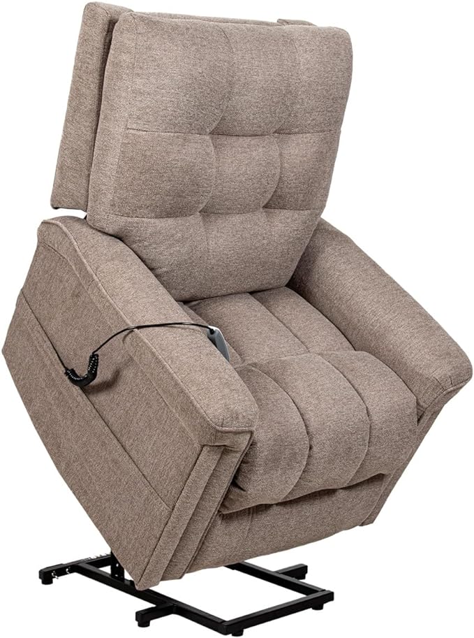 Foto 6 pulgar | Sillon Reclinable Electrico con Elevador Cosmobel Acantha Café