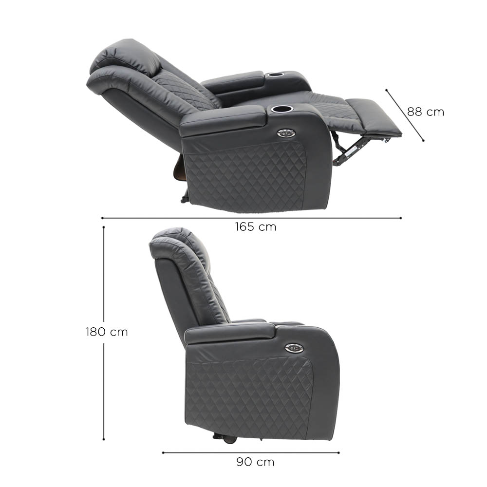 Foto 6 pulgar | Sillón Reposet Reclinable Vanlig Lyon Negro