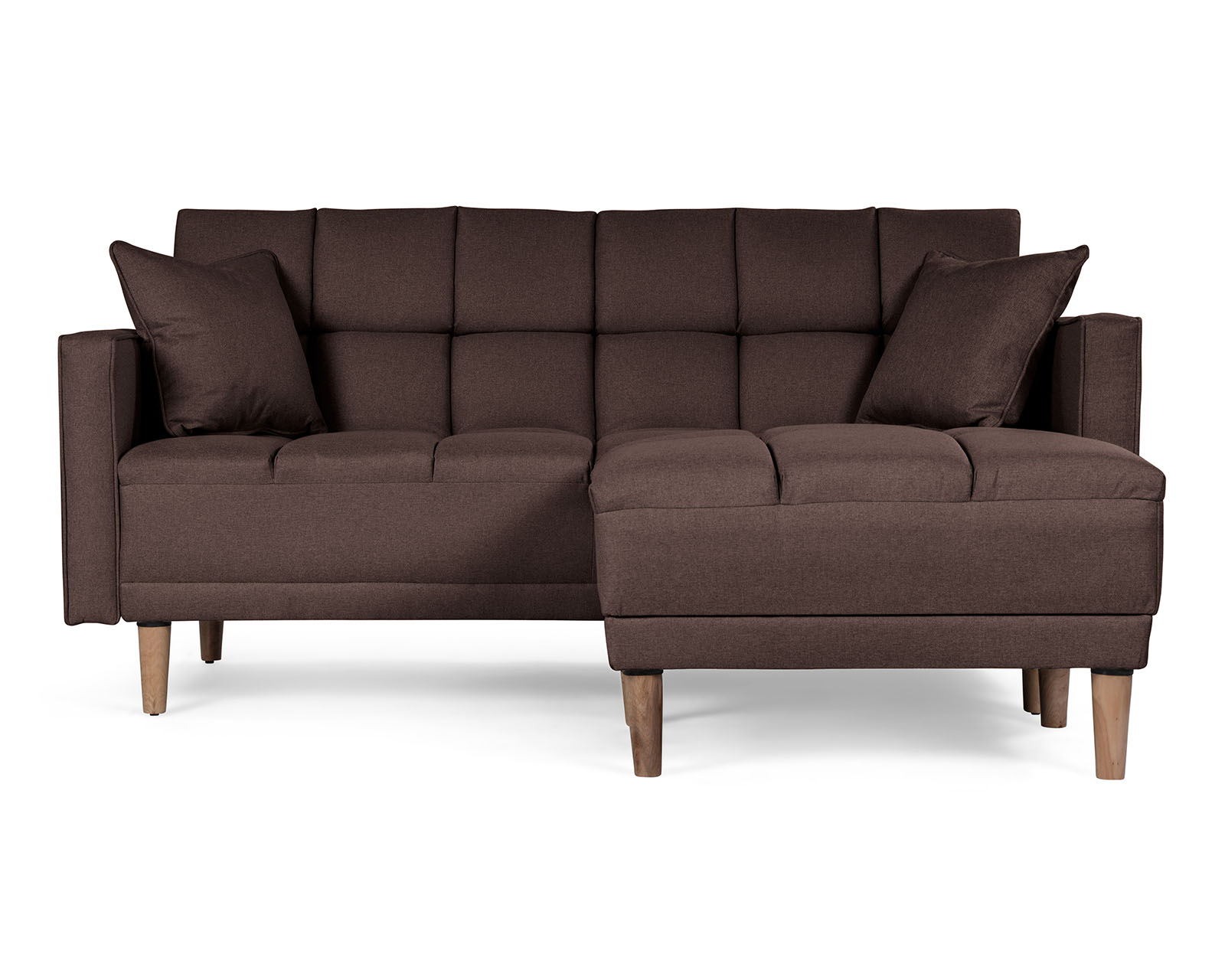 Foto 2 | Sala Modular Sofá Cama Reversible de Lino Chocolate Mykolo Makora