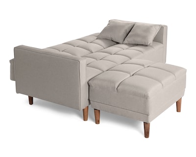 Foto 5 | Sala Modular Sofá Cama Reversible de Lino Gris Claro Mykolo Makora