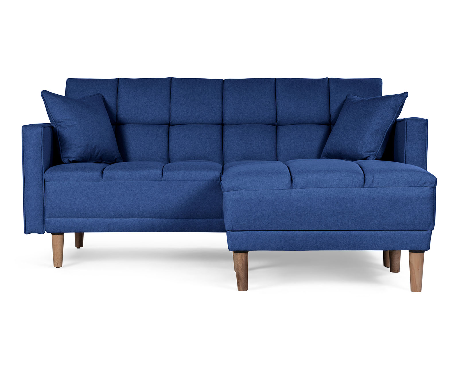 Foto 2 | Sala Modular Sofá Cama Reversible de Lino Azul Mykolo Makora